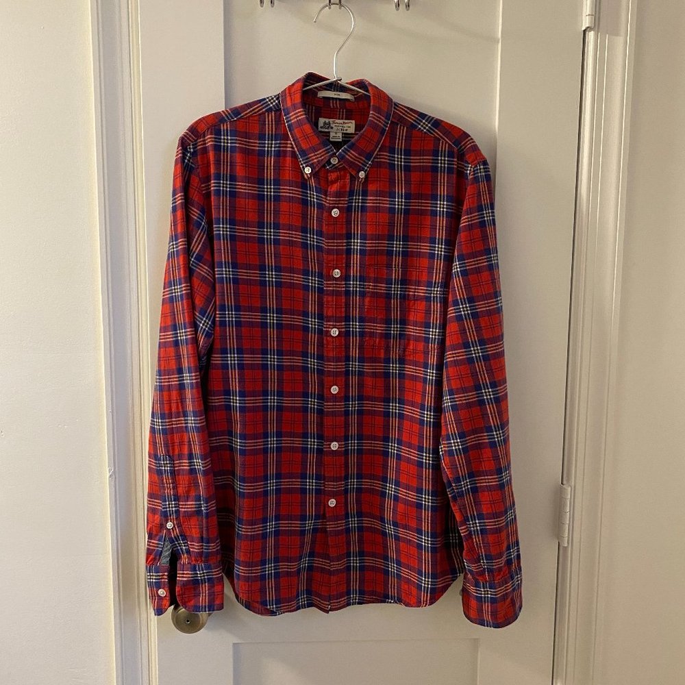 Men's Thomas Mason for J. Crew Flannel Shirt - S